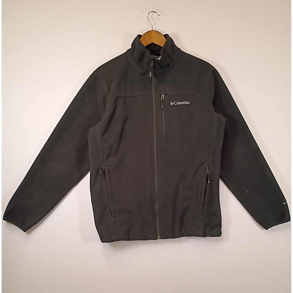Gorpcore Columbia Mens M Black Omni-Heat Full Zip Fleece Jacket WM6896